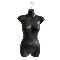 Female Hanging Mannequin Form - Black Plastic 2 PACK