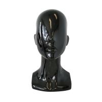 Female Mannequin Head - Gloss Black