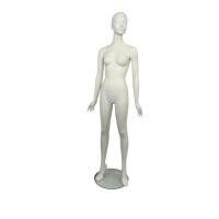 Female Full Body Mannequin Hand on Thigh Pose with Glass Base - Matt or Gloss White Pose Ivy  #2