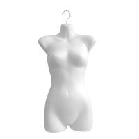 Female Hanging Mannequin Form - White Plastic 2 PACK