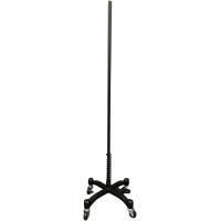 Mannequin Stand Black with Metal Base and Wheels