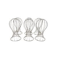 Mannequin Head Display - Silver Wire SET of 6