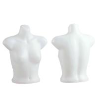 Female Mannequin Bust Display - White Plastic