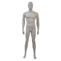 Male Mannequin Full Body on Glass Stand - White DL-DIETER-6
